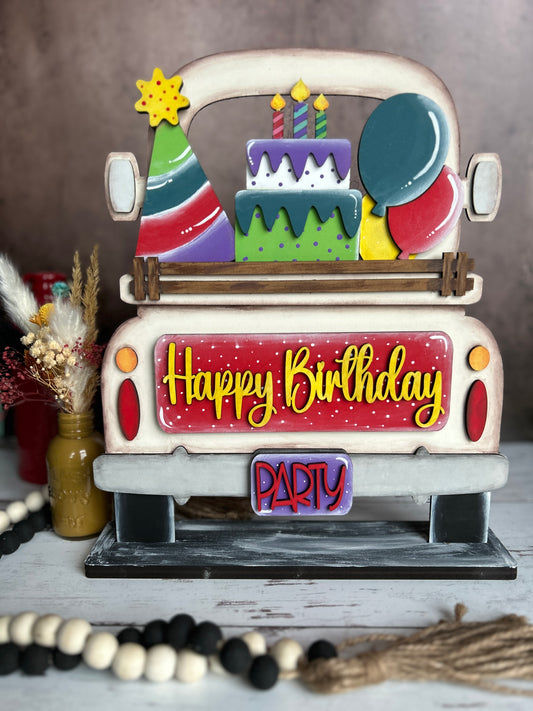 Happy Birthday Set - Insert for Interchangeable Pickup Truck